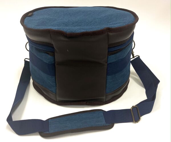 Barton 14X10, Tom Tom Drum Bag - 600D with Faux Leather Trim, Color - Blue Oxford
