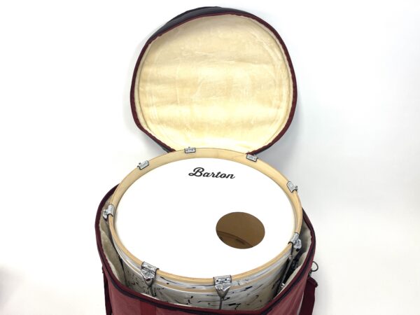 Barton 22X18, Bass Drum Bag - 600D with Faux Leather Trim, Color - Mulberry Truffle